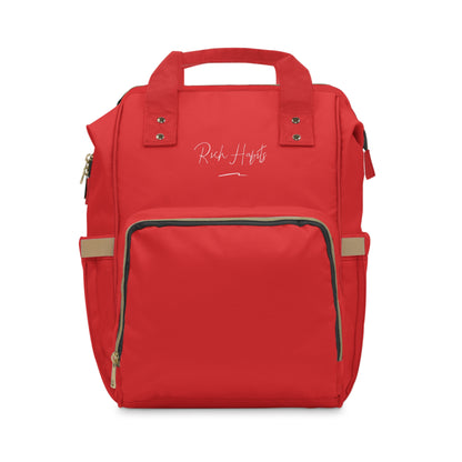 Red Multifunctional Diaper Backpack