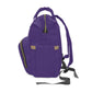 Purple Multifunctional Diaper Backpack