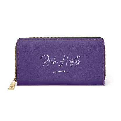 Purple Zipper Wallet