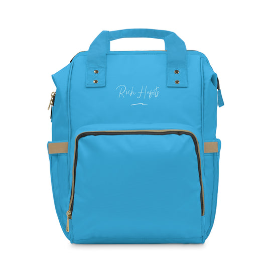 Sky Blue Multifunctional Diaper Backpack