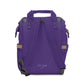 Purple Multifunctional Diaper Backpack