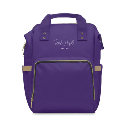 Purple Multifunctional Diaper Backpack