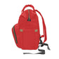 Red Multifunctional Diaper Backpack