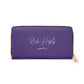 Purple Zipper Wallet