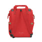 Red Multifunctional Diaper Backpack