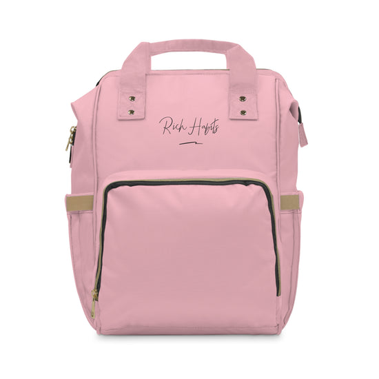 Pink Multifunctional Diaper Backpack