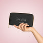 Black Zipper Wallet