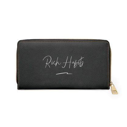 Black Zipper Wallet