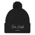 Pom-Pom Beanie - Black