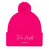 Pom-Pom Beanie - Neon Pink