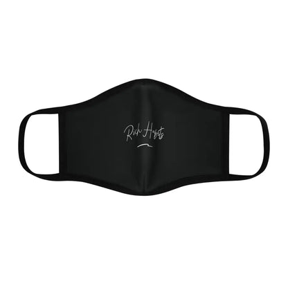 Black Fitted Polyester Face Mask - One size - Accessories