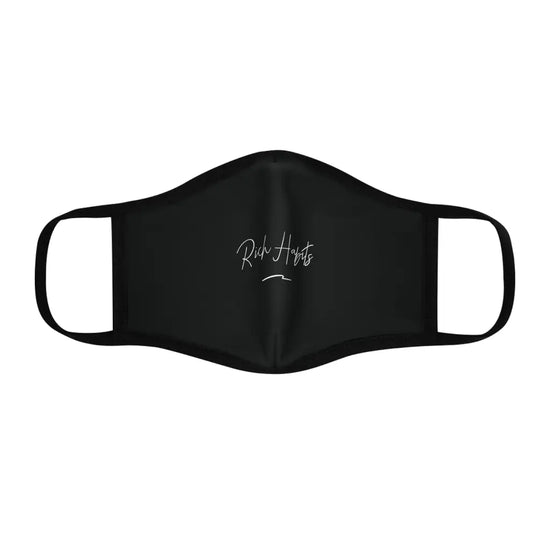 Black Fitted Polyester Face Mask - One size - Accessories