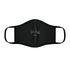 Black Fitted Polyester Face Mask - One size - Accessories