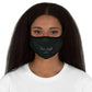 Black Fitted Polyester Face Mask - One size - Accessories