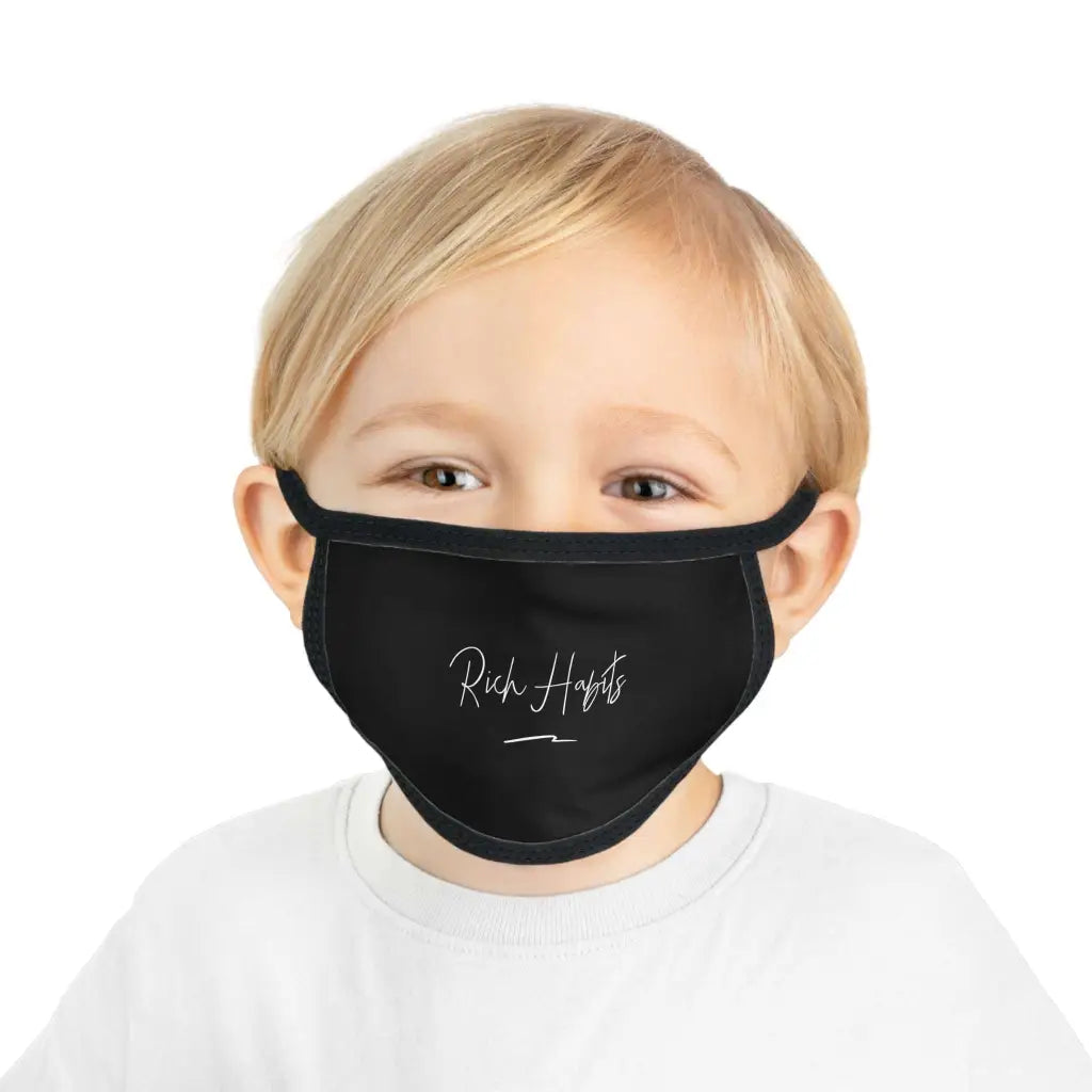 Black Kid’s Face Mask - One size / stitching - Accessories