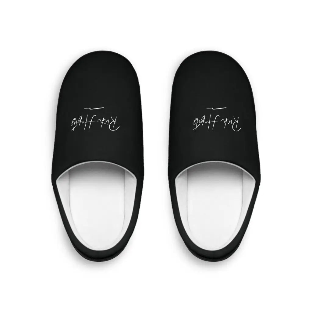 Black Men’s Indoor Slippers - US 7 - 8 / sole - Shoes