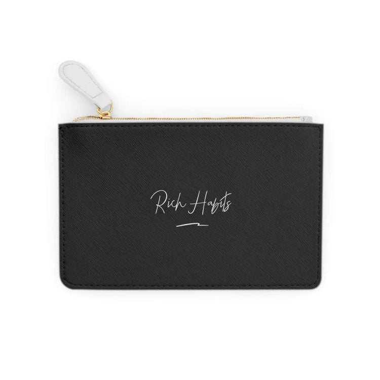 Black Mini Clutch Bag - 6.3” x 4” / White - Bags