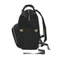 Black Multifunctional Diaper Backpack - 15.0 × 10.8 6.7’’ -