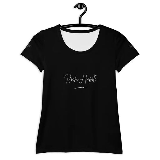 Black Women’s Athletic T-shirt - XS