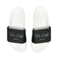 Black Youth PU Slide Sandals - Shoes