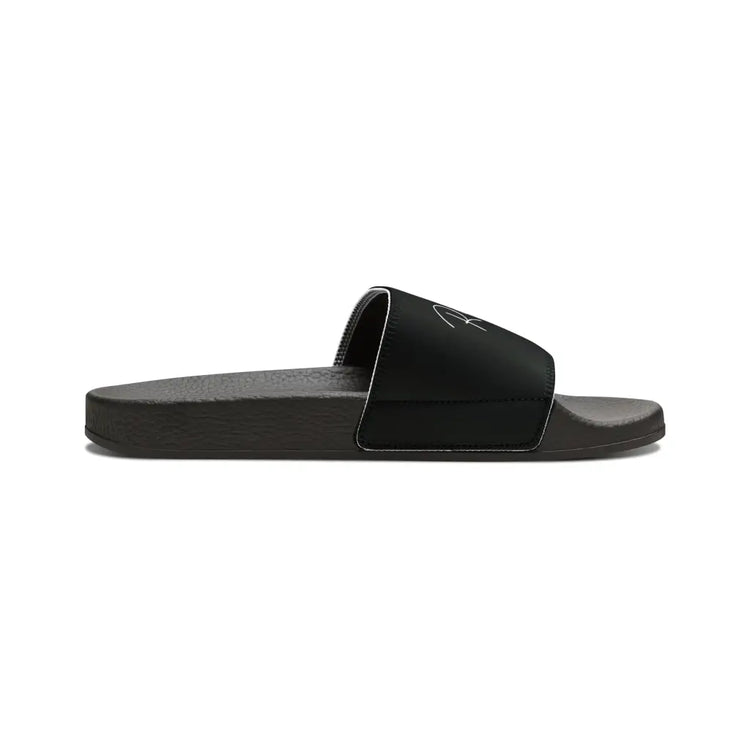 Black Youth PU Slide Sandals - Shoes