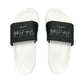 Black Youth PU Slide Sandals - White / Kid’s 13 - Shoes