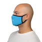 Sky Blue Fitted Polyester Face Mask - One size - Accessories