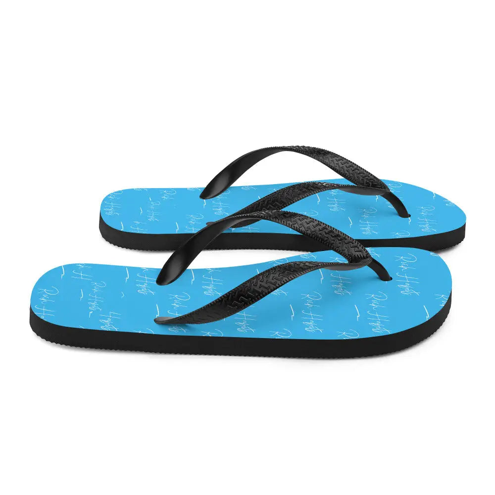 Sky Blue Flip-Flops