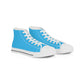 Sky Blue Men’s High Top Sneakers - Shoes