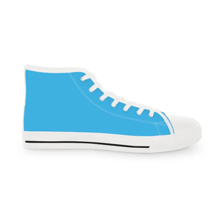 Sky Blue Men’s High Top Sneakers - Shoes