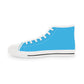 Sky Blue Men’s High Top Sneakers - Shoes