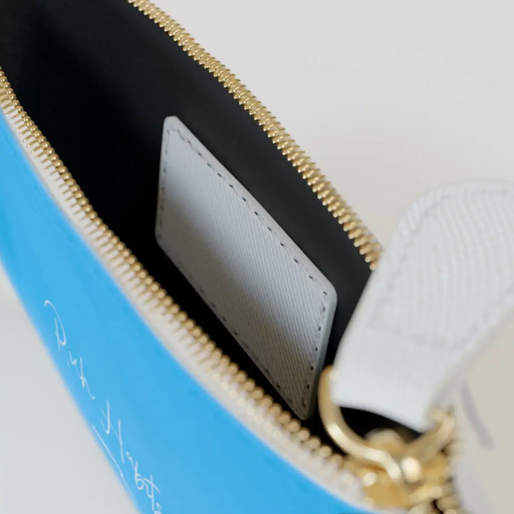 Sky Blue Mini Clutch Bag - 6.3” x 4” / White - Bags