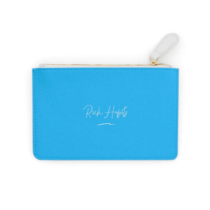 Sky Blue Mini Clutch Bag - 6.3” x 4” / White - Bags