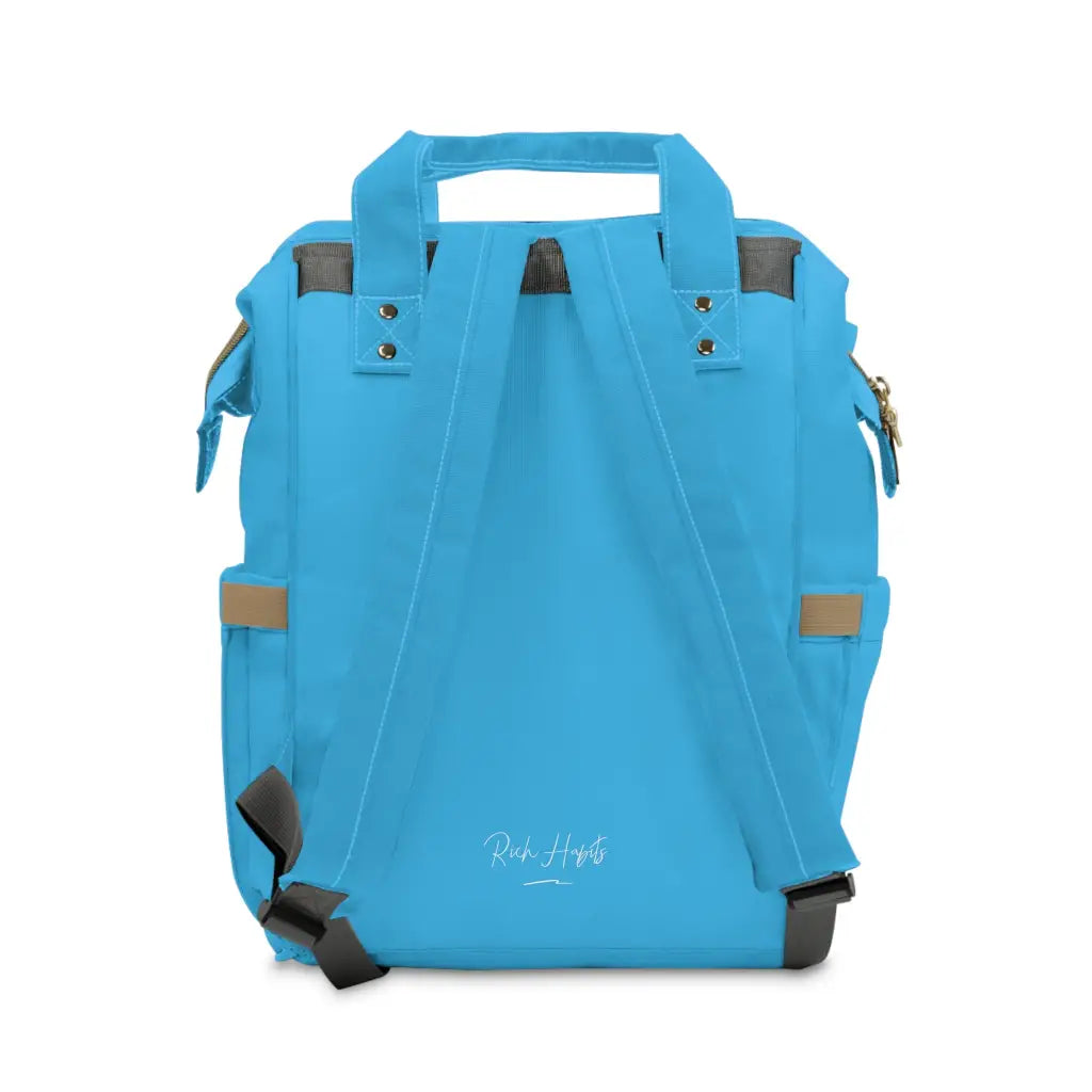 Sky Blue Multifunctional Diaper Backpack - 15.0 × 10.8 6.7’’