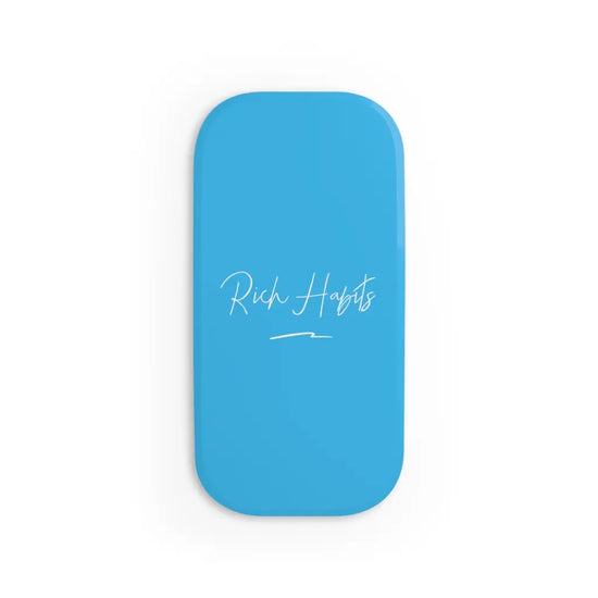 Sky Blue Phone Click-On Grip - Matte / One size / White -