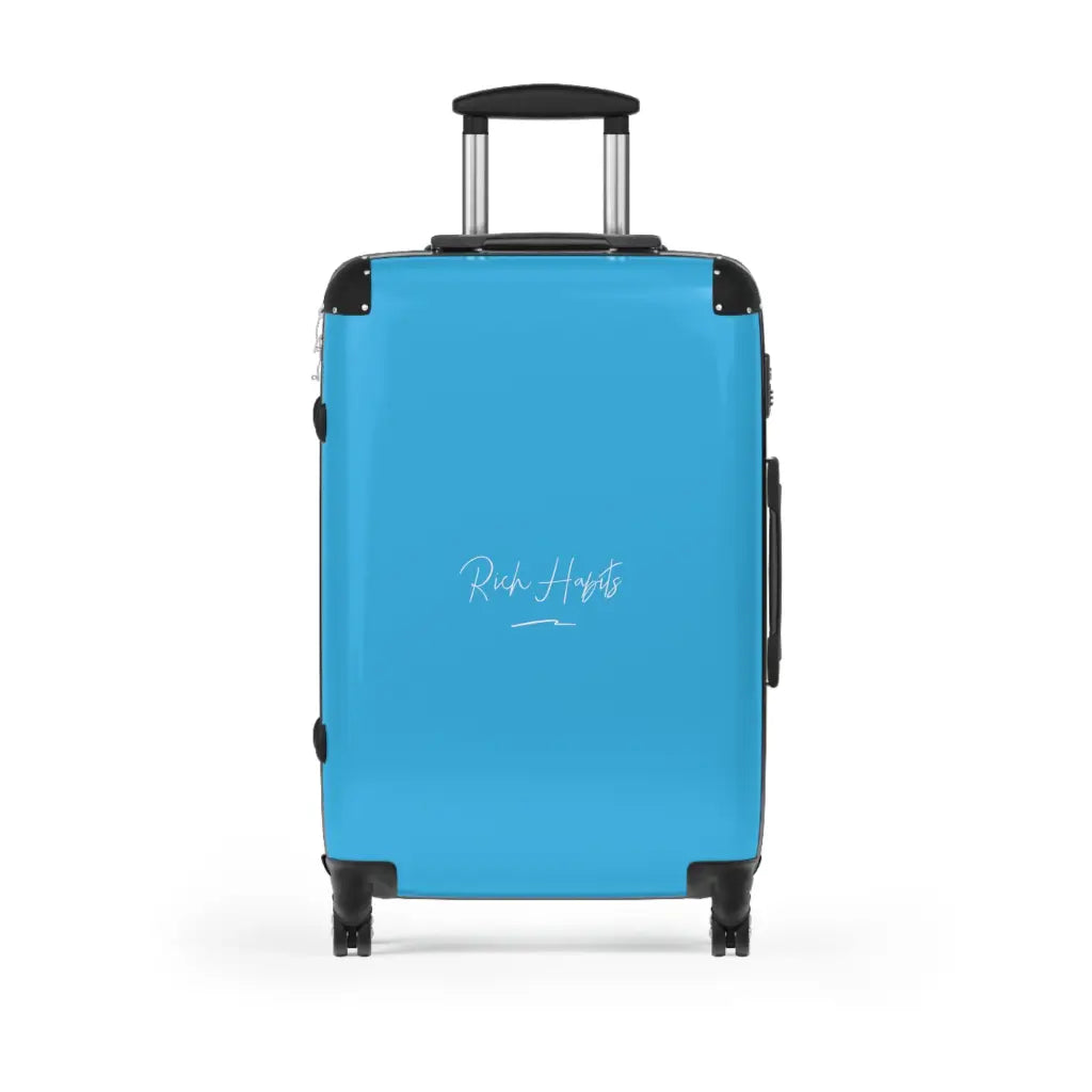 Sky Blue Suitcase - Medium / Black - Bags