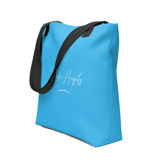 Sky Blue Tote bag - Black