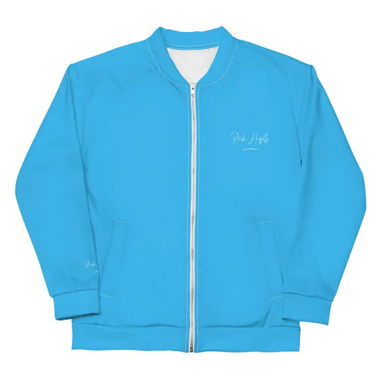 Sky Blue Unisex Bomber Jacket - XS