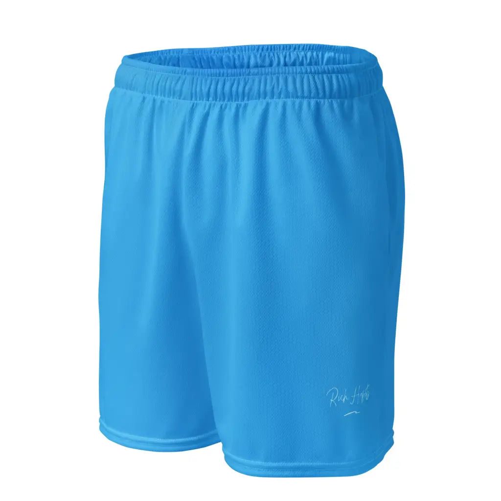 Sky Blue Unisex mesh shorts - 2XS