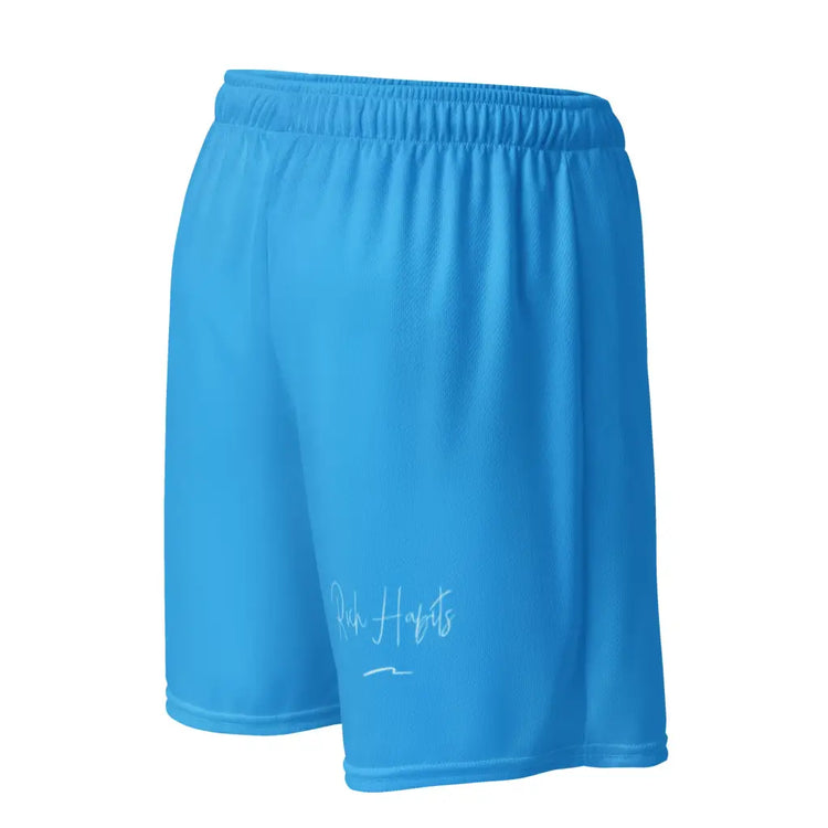 Sky Blue Unisex mesh shorts