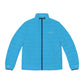 Sky Blue Unisex Puffer Jacket - S / Dark blue zipper - All