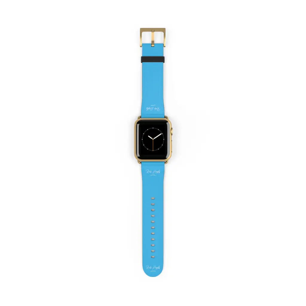 Sky Blue Watch Band - 38 - 41 mm / Gold Matte - Accessories