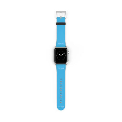 Sky Blue Watch Band - 38 - 41 mm / Silver Matte -