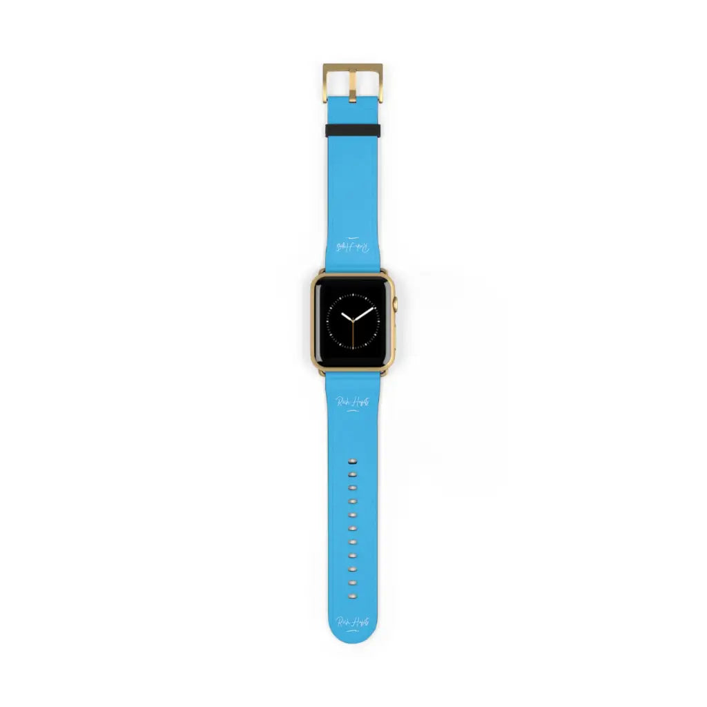 Sky Blue Watch Band - 42 - 45 mm / Gold Matte - Accessories