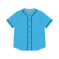 Sky Blue Women’s Baseball Jersey - M / Black - All Over