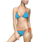 Sky Blue Women’s Bikini Swimsuit - S / Orange - All Over