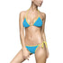 Sky Blue Women’s Bikini Swimsuit - S / Yellow - All Over