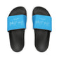 Sky Blue Youth PU Slide Sandals - Black / Kid’s 13 - Shoes