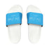 Sky Blue Youth PU Slide Sandals - White / Kid’s 13 - Shoes