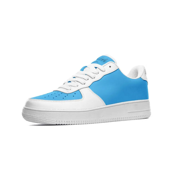 RH1 Sky Blue/White Low Top Leather Sneakers - 3 Men / 4.5